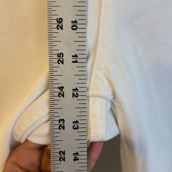 J Crew Sailor mid-rise relaxed‎ demi-boot jean in white Womens Size 31 White - Picture 11 of 12